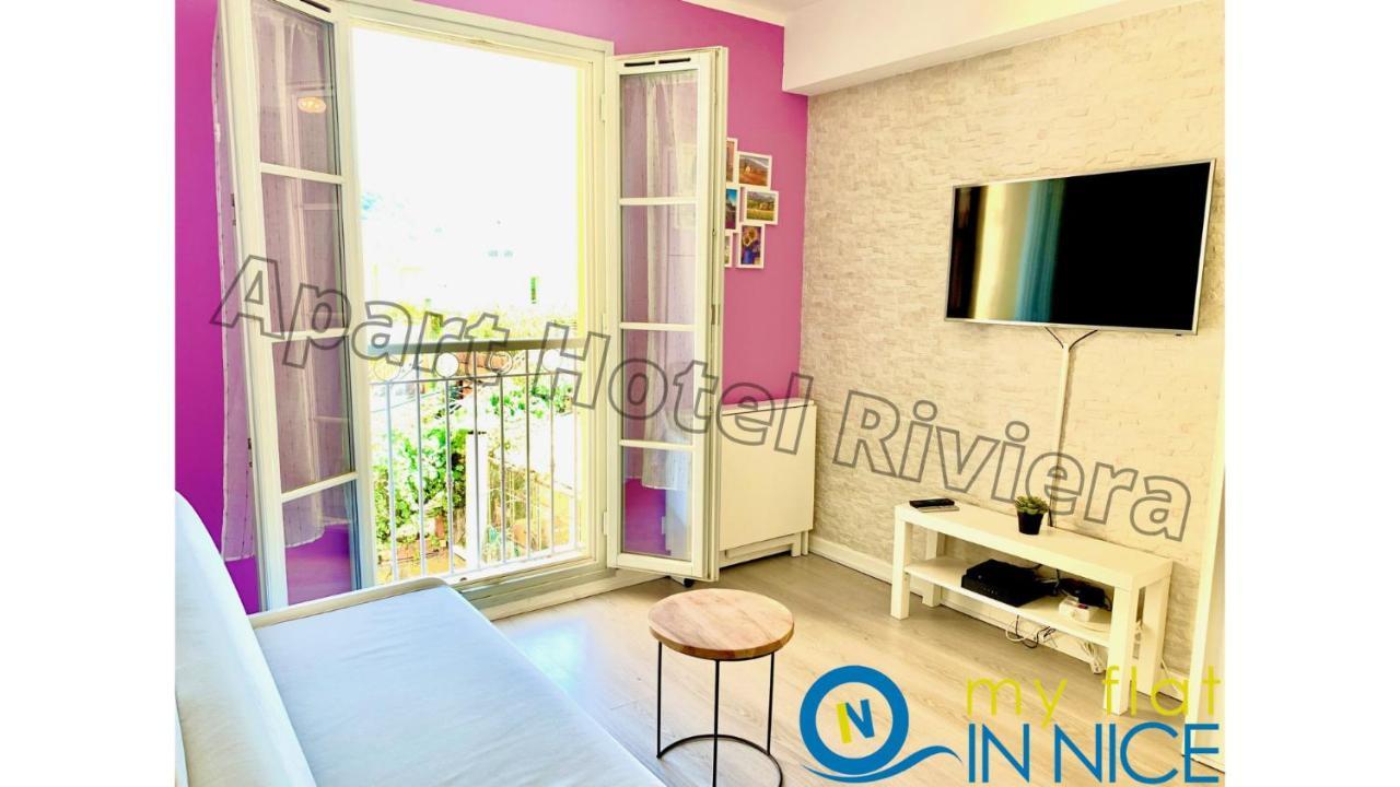 Aparthotel Riviera Nice Cote D'Azur - Old Town - Studio Ac - Sea View - 50M Promenade Des Anglais- La Maison Linda Eksteriør billede